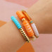 Acrylic Tube Twisted bead 33x8mm Transparent spectra yellow
